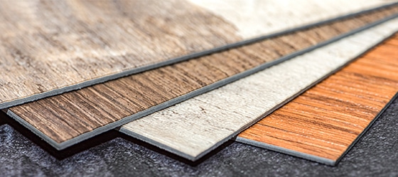 Luxury vinyl plank flooring